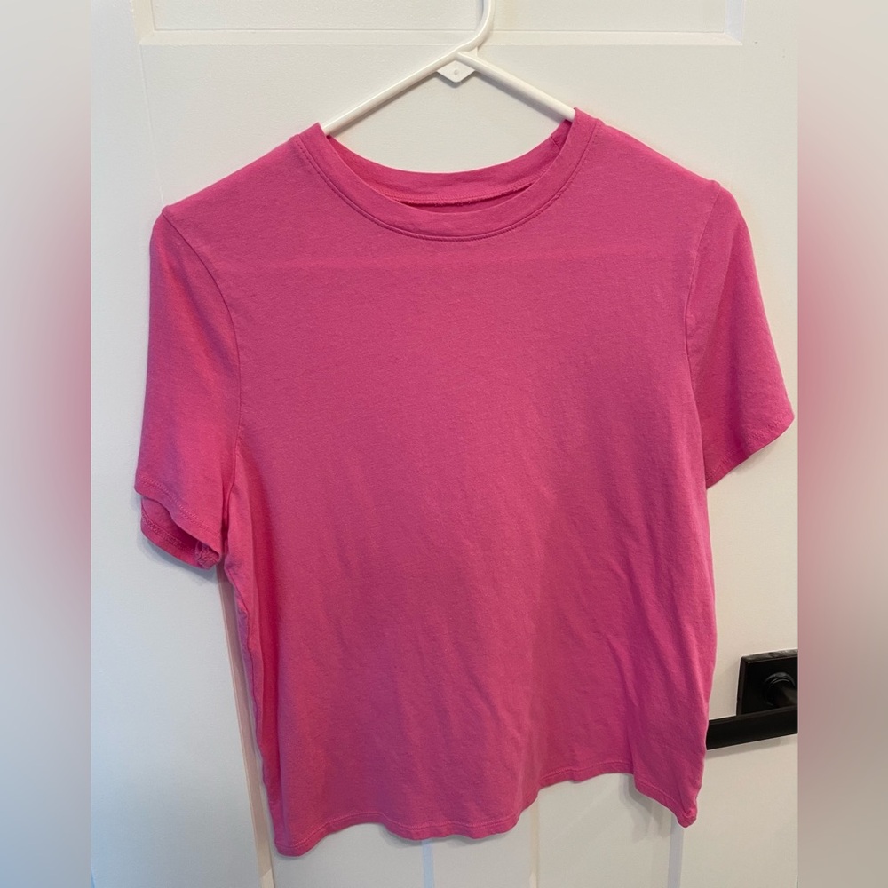 A New Day Pink Fitted Crop T-Shirt